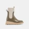 TROPIC H2O BOOTS DK MOSS PATENT STELLA(Tropic H2o Boots Dk Moss Patent Stella) -Dolce Vita Sale Store DOLCEVITA BOOTS TROPIC H2O DK MOSS PATENT STELLA H2O 02