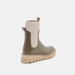 TROPIC H2O BOOTS DK MOSS PATENT STELLA(Tropic H2o Boots Dk Moss Patent Stella) 4 TROPIC H2O BOOTS DK MOSS PATENT STELLA(Tropic H2o Boots Dk Moss Patent Stella) -Dolce Vita Sale Store DOLCEVITA BOOTS TROPIC H2O DK MOSS PATENT STELLA H2O 03