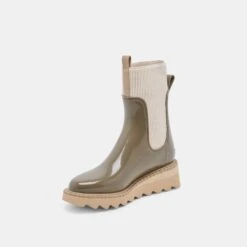 TROPIC H2O BOOTS DK MOSS PATENT STELLA(Tropic H2o Boots Dk Moss Patent Stella) 5 TROPIC H2O BOOTS DK MOSS PATENT STELLA(Tropic H2o Boots Dk Moss Patent Stella) -Dolce Vita Sale Store DOLCEVITA BOOTS TROPIC H2O DK MOSS PATENT STELLA H2O 08