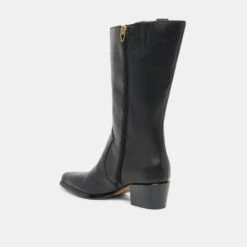 VERN WIDE CALF BOOTS BLACK LEATHER(Vern Wide Calf Boots Black Leather) -Dolce Vita Sale Store DOLCEVITA BOOTS VERNWC BLACKLEATHER 02