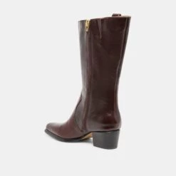 VERN WIDE CALF BOOTS CHOCOLATE LEATHER(Vern Wide Calf Boots Chocolate Leather) -Dolce Vita Sale Store DOLCEVITA BOOTS VERNWC CHOCOLATELEATHER 02 2
