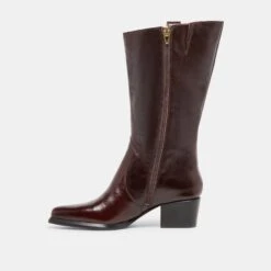 VERN WIDE CALF BOOTS CHOCOLATE LEATHER(Vern Wide Calf Boots Chocolate Leather) -Dolce Vita Sale Store DOLCEVITA BOOTS VERNWC CHOCOLATELEATHER 03