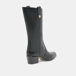 VERN WIDE CALF BOOTS BLACK LEATHER(Vern Wide Calf Boots Black Leather) -Dolce Vita Sale Store DOLCEVITA BOOTS VERN BLACKLEATHER 03 7b61b6d6 70cd 46d0 96d1 8785d8bf1719
