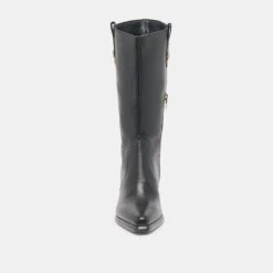 VERN BOOTS BLACK LEATHER(Vern Boots Black Leather) -Dolce Vita Sale Store DOLCEVITA BOOTS VERN BLACKLEATHER 04