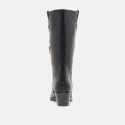 VERN BOOTS BLACK LEATHER(Vern Boots Black Leather) -Dolce Vita Sale Store DOLCEVITA BOOTS VERN BLACKLEATHER 05