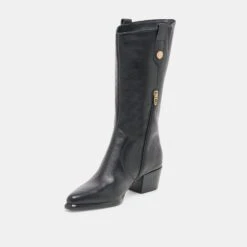 VERN BOOTS BLACK LEATHER(Vern Boots Black Leather) -Dolce Vita Sale Store DOLCEVITA BOOTS VERN BLACKLEATHER 09
