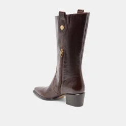 VERN BOOTS CHOCOLATE LEATHER(Vern Boots Chocolate Leather) 6 VERN BOOTS CHOCOLATE LEATHER(Vern Boots Chocolate Leather) -Dolce Vita Sale Store DOLCEVITA BOOTS VERN CHOCOLATELEATHER 08