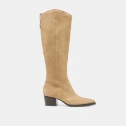 VIRONA H2O WIDE CALF BOOTS DK TAUPE SUEDE(Virona H2o Wide Calf Boots Dk Taupe Suede)