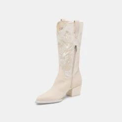 VORAH PEARL BOOTS CREME SEQUIN(Vorah Pearl Boots Creme Sequin) -Dolce Vita Sale Store DOLCEVITA BOOTS VORAHPEARL CREMESEQUIN 08 f42e7c45 5374 4794 bcfa 0c2a73dcaf7f