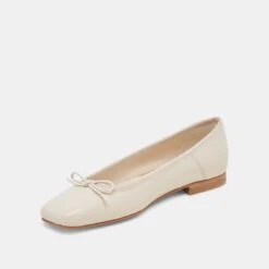 ANISA BALLET FLATS CREME CRINKLE PATENT(Anisa Ballet Flats Creme Crinkle Patent) -Dolce Vita Sale Store DOLCEVITA FLATS ANISA CREMECRINKLEPATENT 08