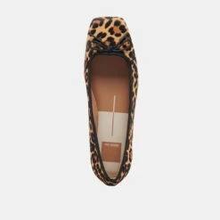 ANISA BALLET FLATS DK LEOPARD CALF HAIR(Anisa Ballet Flats Dk Leopard Calf Hair) -Dolce Vita Sale Store DOLCEVITA FLATS ANISA DKLEOPARDCALFHAIR 06