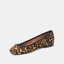 ANISA BALLET FLATS DK LEOPARD CALF HAIR(Anisa Ballet Flats Dk Leopard Calf Hair) -Dolce Vita Sale Store DOLCEVITA FLATS ANISA DKLEOPARDCALFHAIR 08