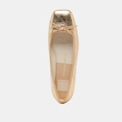 ANISA BALLET FLATS GOLD DISTRESSED LEATHER(Anisa Ballet Flats Gold Distressed Leather) -Dolce Vita Sale Store DOLCEVITA FLATS ANISA GOLDDISTRESSEDLEATHER 06