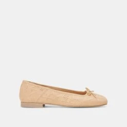 ANISA BALLET FLATS LT NATURAL WOVEN RAFFIA(Anisa Ballet Flats Lt Natural Woven Raffia)