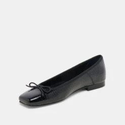 ANISA BALLET FLATS NOIR EMBOSSED LEATHER(Anisa Ballet Flats Noir Embossed Leather) -Dolce Vita Sale Store DOLCEVITA FLATS ANISA NOIREMBOSSEDLEATHER 08