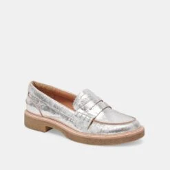 Dolce Vita ARABEL LOAFERS SILVER DISTRESSED LEATHER(Arabel Loafers Silver Distressed Leather) 4 Dolce Vita ARABEL LOAFERS SILVER DISTRESSED LEATHER(Arabel Loafers Silver Distressed Leather) -Dolce Vita Sale Store DOLCEVITA FLATS ARABEL SILVERDISTRESSEDLEATHER 01