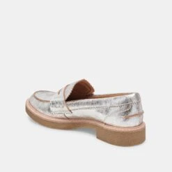 Dolce Vita ARABEL LOAFERS SILVER DISTRESSED LEATHER(Arabel Loafers Silver Distressed Leather) 7 Dolce Vita ARABEL LOAFERS SILVER DISTRESSED LEATHER(Arabel Loafers Silver Distressed Leather) -Dolce Vita Sale Store DOLCEVITA FLATS ARABEL SILVERDISTRESSEDLEATHER 09