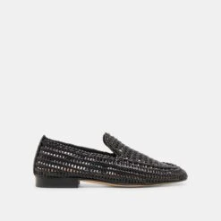 ARMOND FLATS BLACK WOVEN LEATHER(Armond Flats Black Woven Leather)