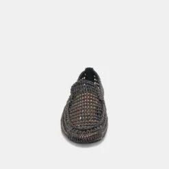 ARMOND FLATS BLACK WOVEN LEATHER(Armond Flats Black Woven Leather) -Dolce Vita Sale Store DOLCEVITA FLATS ARMOND BLACKWOVENLEATHER 04