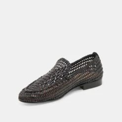 ARMOND FLATS BLACK WOVEN LEATHER(Armond Flats Black Woven Leather) -Dolce Vita Sale Store DOLCEVITA FLATS ARMOND BLACKWOVENLEATHER 08