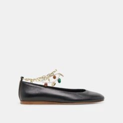 BAIDEN BALLET FLATS BLACK LEATHER(Baiden Ballet Flats Black Leather)
