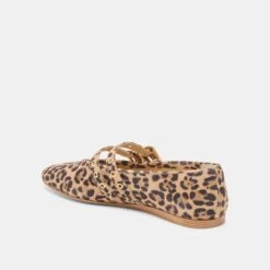 BAYLEE GROMMET BALLET FLATS DK LEOPARD PRINTED SUEDE(Baylee Grommet Ballet Flats Dk Leopard Printed Suede) -Dolce Vita Sale Store DOLCEVITA FLATS BAYLEE GROMMET DK LEOPARD PRINTED SUEDE 08