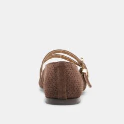 BAYLEE GROMMET BALLET FLATS DK BROWN PERFORATED SUEDE(Baylee Grommet Ballet Flats Dk Brown Perforated Suede) -Dolce Vita Sale Store DOLCEVITA FLATS BAYLEEGROMMET DKBROWNPERFORATEDSUEDE 05