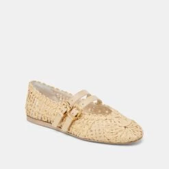 BAYLEE SUNFLOWER BALLET FLATS LT NATURAL MACRAME(Baylee Sunflower Ballet Flats Lt Natural Macrame) -Dolce Vita Sale Store DOLCEVITA FLATS BAYLEESUNFLOWER LTNATURALMACRAME 01