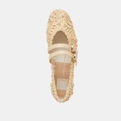 BAYLEE SUNFLOWER BALLET FLATS LT NATURAL MACRAME(Baylee Sunflower Ballet Flats Lt Natural Macrame) -Dolce Vita Sale Store DOLCEVITA FLATS BAYLEESUNFLOWER LTNATURALMACRAME 06