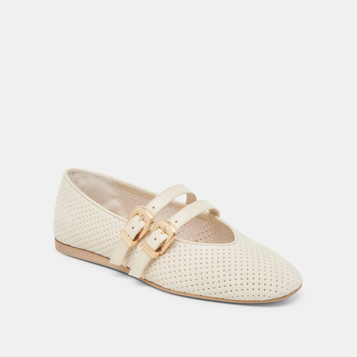 BAYLEE BALLET FLATS BONE PERFORATED SUEDE(Baylee ballet flats bone perforated suede) BAYLEE BALLET FLATS BONE PERFORATED SUEDE(Baylee Ballet Flats Bone Perforated Suede) -Dolce Vita Sale Store DOLCEVITA FLATS BAYLEE BONEPERFORATEDLEATHER 01
