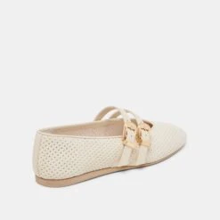 BAYLEE WIDE BALLET FLATS BONE PERFORATED SUEDE(Baylee Wide Ballet Flats Bone Perforated Suede) -Dolce Vita Sale Store DOLCEVITA FLATS BAYLEE BONEPERFORATEDLEATHER 03 45ad671d d674 4886 9fb5 744528ab92f8