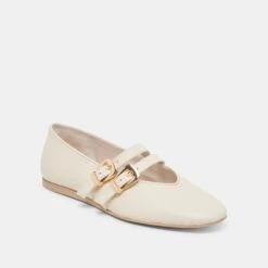 BAYLEE BALLET FLATS IVORY LEATHER(Baylee Ballet Flats Ivory Leather) 4 BAYLEE BALLET FLATS IVORY LEATHER(Baylee Ballet Flats Ivory Leather) -Dolce Vita Sale Store DOLCEVITA FLATS BAYLEE IVORYCRIINKLEPATENT 01