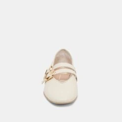 BAYLEE WIDE BALLET FLATS IVORY LEATHER(Baylee Wide Ballet Flats Ivory Leather) -Dolce Vita Sale Store DOLCEVITA FLATS BAYLEE IVORYCRIINKLEPATENT 04 90140b59 03b9 4261 8926 6d6436b9f096