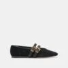 BAYLEE BALLET FLATS ONYX PERFORATED SUEDE(Baylee Ballet Flats Onyx Perforated Suede) 1 BAYLEE BALLET FLATS ONYX PERFORATED SUEDE(Baylee Ballet Flats Onyx Perforated Suede) -Dolce Vita Sale Store DOLCEVITA FLATS BAYLEE ONYXPERFORATEDSUEDE 02