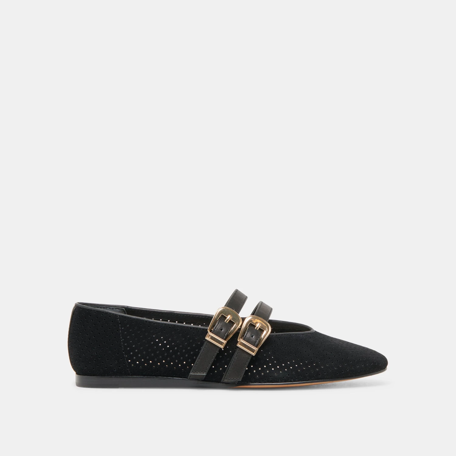 BAYLEE WIDE BALLET FLATS ONYX PERFORATED SUEDE(Baylee wide ballet flats onyx perforated suede) BAYLEE WIDE BALLET FLATS ONYX PERFORATED SUEDE(Baylee Wide Ballet Flats Onyx Perforated Suede) -Dolce Vita Sale Store DOLCEVITA FLATS BAYLEE ONYXPERFORATEDSUEDE 02 1c805556 632f 4123 8453 fa60ddd66b56