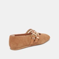 BAYLEE WIDE BALLETS FLATS PECAN PERFORATED SUEDE(Baylee Wide Ballet Flats Pecan Perforated Suede) -Dolce Vita Sale Store DOLCEVITA FLATS BAYLEE PECANPERFORATEDSUEDE 03 30f51875 3394 4e3e a255 04dfaa22d044
