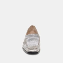 Dolce Vita BENY FLATS SILVER DISTRESSED LEATHER(Beny Flats Silver Distressed Leather) -Dolce Vita Sale Store DOLCEVITA FLATS BENY SILVERDESTRESSEDLEATHER 04