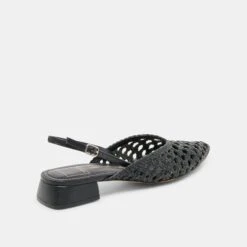 BIRDIE FLATS BLACK WOVEN LEATHER(Birdie Flats Black Woven Leather) -Dolce Vita Sale Store DOLCEVITA FLATS BIRDIE BLACKWOVENLEATHE 03