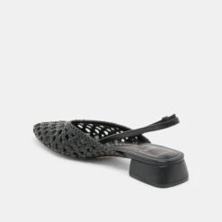 BIRDIE FLATS BLACK WOVEN LEATHER(Birdie Flats Black Woven Leather) -Dolce Vita Sale Store DOLCEVITA FLATS BIRDIE BLACKWOVENLEATHE 08