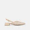 BIRDIE FLATS OFF WHITE WOVEN LEATHER(Birdie Flats Off White Woven Leather) -Dolce Vita Sale Store DOLCEVITA FLATS BIRDIE OFFWHITEWOVENLEATHER 02