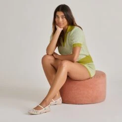 CADEL FLORAL BALLET FLATS IVORY FLORAL MESH(Cadel Floral Ballet Flats Ivory Floral Mesh) -Dolce Vita Sale Store DOLCEVITA FLATS CADELFLORAL IVORYFLORALMESH ONFOOT 01