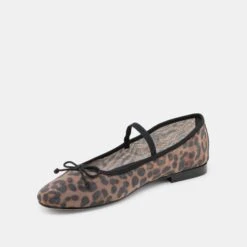CADEL BALLET FLATS DK LEOPARD MESH(Cadel Ballet Flats Dk Leopard Mesh) -Dolce Vita Sale Store DOLCEVITA FLATS CADEL DKLEOPARDMESH 08