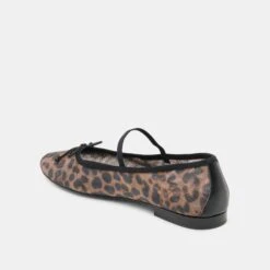 CADEL BALLET FLATS DK LEOPARD MESH(Cadel Ballet Flats Dk Leopard Mesh) -Dolce Vita Sale Store DOLCEVITA FLATS CADEL DKLEOPARDMESH 09