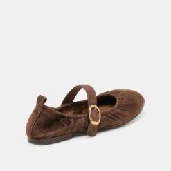 CAELY BALLET FLATS DK BROWN SUEDE(Caely Ballet Flats Dk Brown Suede) 6 CAELY BALLET FLATS DK BROWN SUEDE(Caely Ballet Flats Dk Brown Suede) -Dolce Vita Sale Store DOLCEVITA FLATS CAELY DKBROWNSUEDE 03