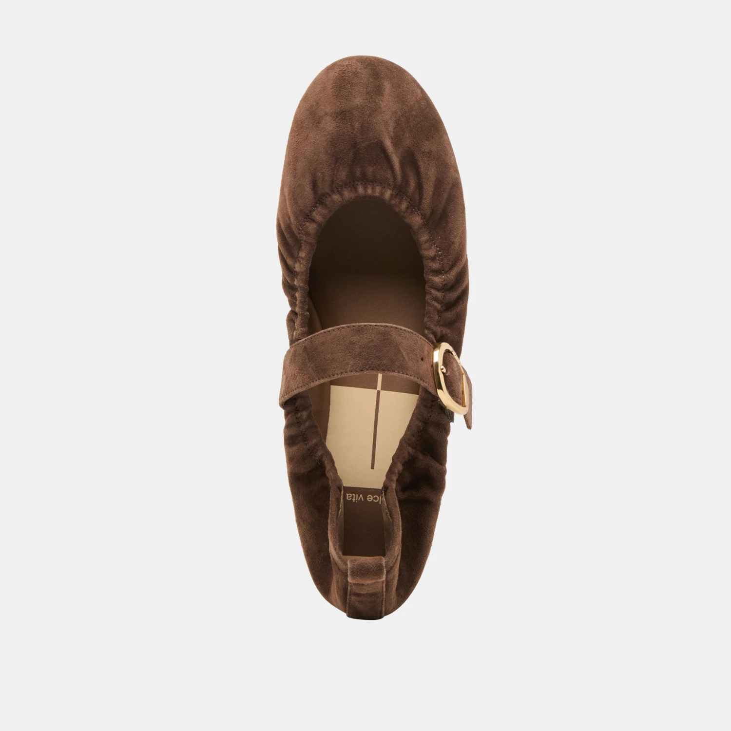 CAELY BALLET FLATS DK BROWN SUEDE(Caely ballet flats dk brown suede) CAELY BALLET FLATS DK BROWN SUEDE(Caely Ballet Flats Dk Brown Suede) -Dolce Vita Sale Store DOLCEVITA FLATS CAELY DKBROWNSUEDE 06