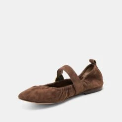 CAELY BALLET FLATS DK BROWN SUEDE(Caely Ballet Flats Dk Brown Suede) 8 CAELY BALLET FLATS DK BROWN SUEDE(Caely Ballet Flats Dk Brown Suede) -Dolce Vita Sale Store DOLCEVITA FLATS CAELY DKBROWNSUEDE 08
