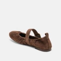 CAELY BALLET FLATS DK BROWN SUEDE(Caely Ballet Flats Dk Brown Suede) 9 CAELY BALLET FLATS DK BROWN SUEDE(Caely Ballet Flats Dk Brown Suede) -Dolce Vita Sale Store DOLCEVITA FLATS CAELY DKBROWNSUEDE 09