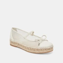 CAMBRE BALLET FLATS WHITE MESH(Cambre Ballet Flats White Mesh) -Dolce Vita Sale Store DOLCEVITA FLATS CAMBRE WHITEMESH 01