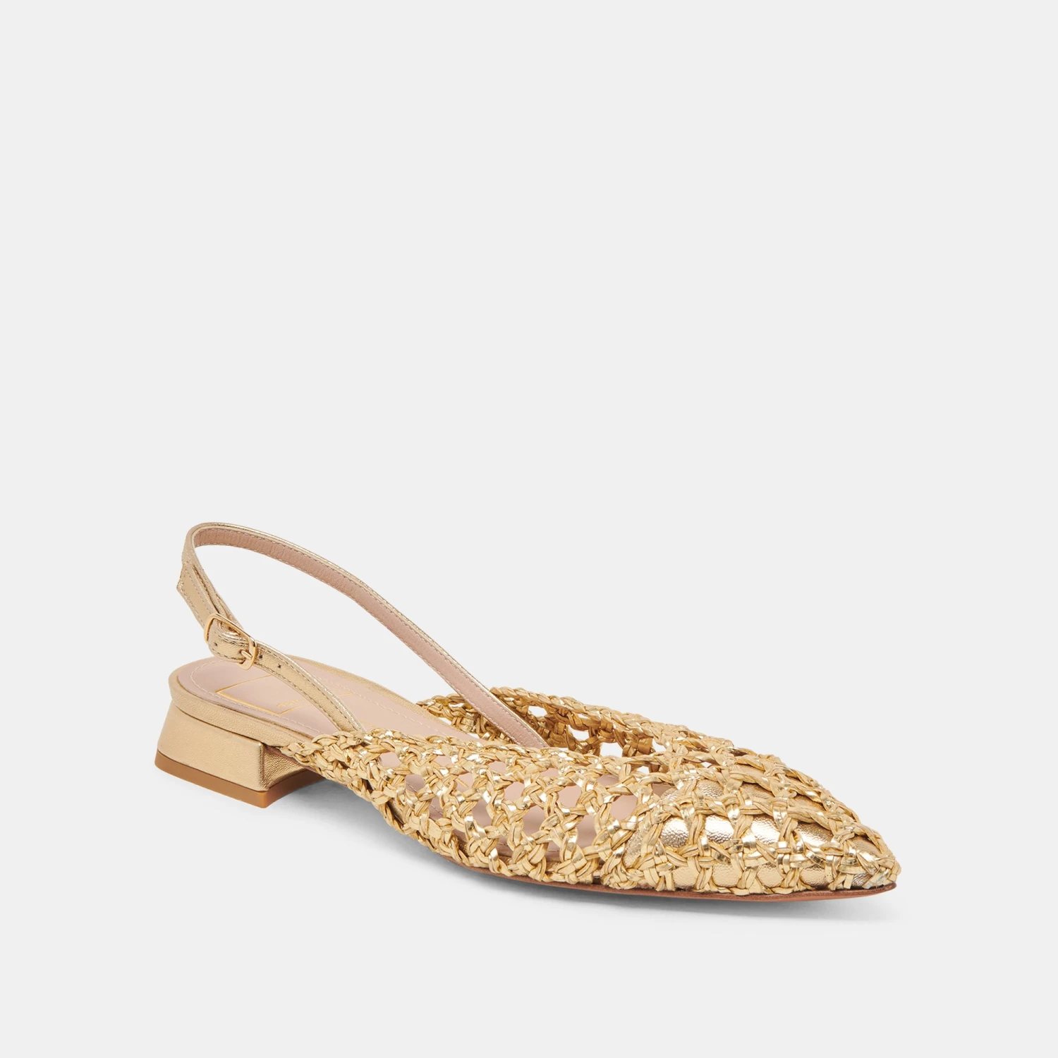 CYNDI FLATS GOLD WOVEN(Cyndi flats gold woven) CYNDI FLATS GOLD WOVEN(Cyndi Flats Gold Woven) -Dolce Vita Sale Store DOLCEVITA FLATS CYNDI GOLDWOVEN 01