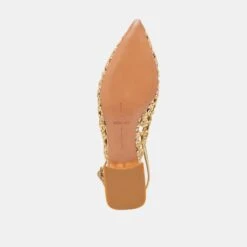 CYNDI FLATS GOLD WOVEN(Cyndi Flats Gold Woven) 13 CYNDI FLATS GOLD WOVEN(Cyndi Flats Gold Woven) -Dolce Vita Sale Store DOLCEVITA FLATS CYNDI GOLDWOVEN 07